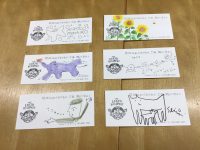 【ちきゅうパスポート展】画家サインカード、直筆編