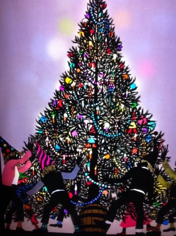 終了いたしました。藤城清治さんクリスマス影絵コーナー「もみの木 