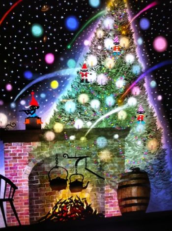 終了いたしました。藤城清治さんクリスマス影絵コーナー「もみの木 