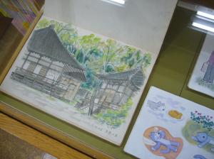 馬場のぼるミニ展、ガラスケースの資料展示も見てね！