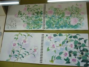 馬場のぼるミニ展、ガラスケーススケッチ展示替え（実は2回目）